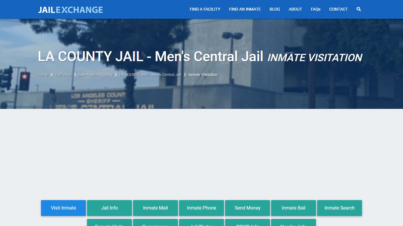 LA COUNTY JAIL - Men's Central Jail Inmate Visitation ...